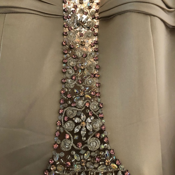 Stephen Yearick Strapless Wedding Gown and Veil - NWT- Champagne Color - Picture 7 of 16